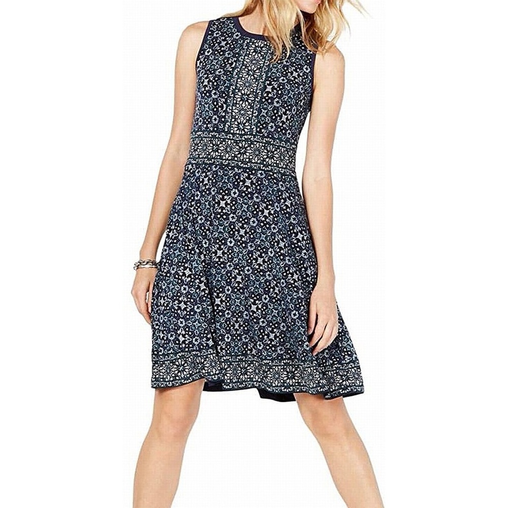 Michael Kors Geometric Pattern Dress